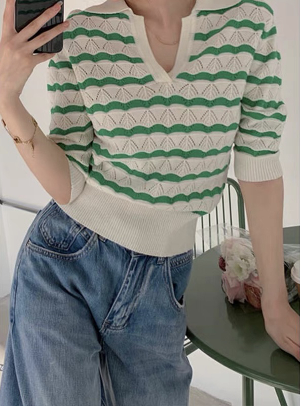 [f · P] stripe small fresh fashion sweater 85105\hbx