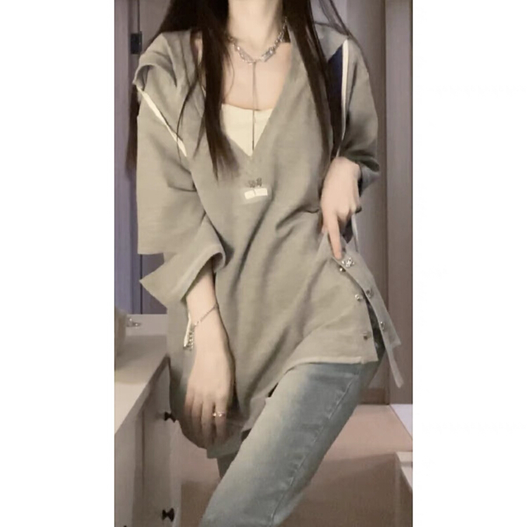 [jun.t] Korean personalized loose Hoodie 6109\pcz