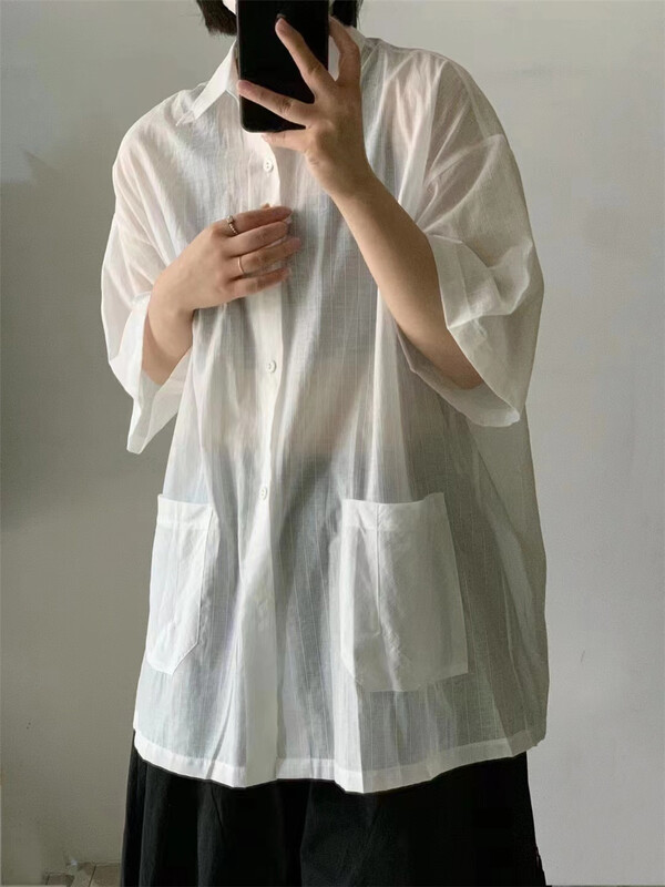 [see Sichuan in a few cloth] thin comfortable versatile shirt 822211\l