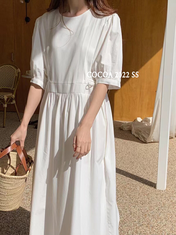 [cocoa] Korean lace up waist dress 3116\l