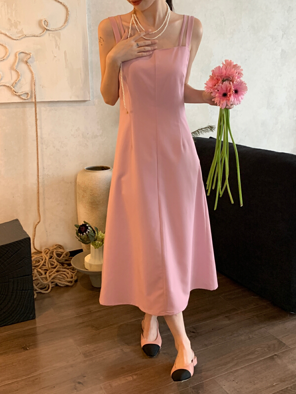 [new open] silk waist strap dress xb22832\zxx