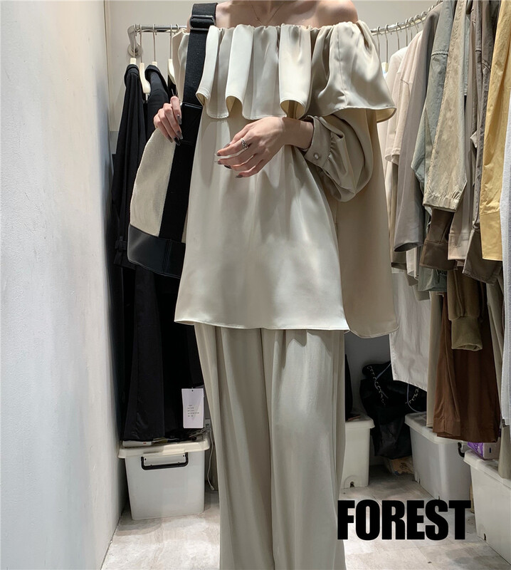 New year in early spring! [forest] one shoulder fashion Korean small shirt (only selling small shirts) a8062\l