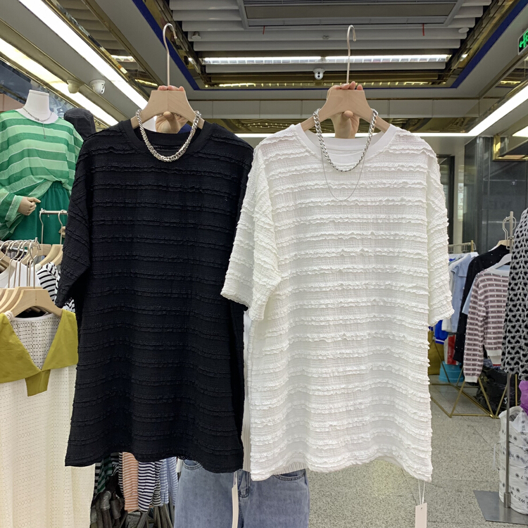 【8】 Korean fashion loose short sleeve T-shirt 9989\xyy