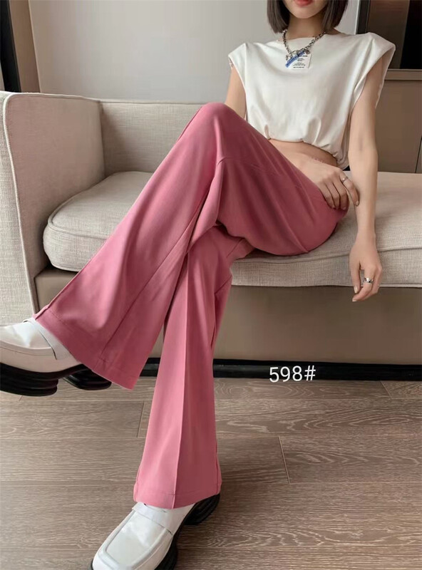 [Shangpin Wanqian] Korean wide leg basic pure color casual pants ys1-598\hjy