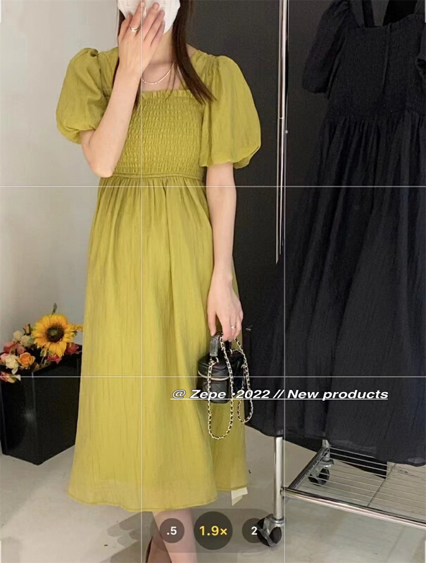 [Ze] waist closing temperament design, stretch and slim dress 3093\ll