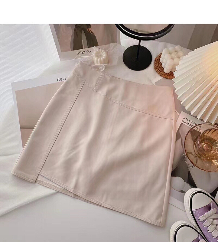 [Tongtong] simple solid color versatile skirt 07200\hjy