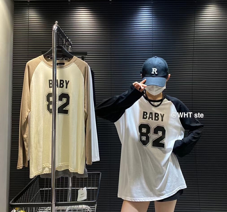 [wht] letter printed Pullover sunscreen shirt 5103\wtt
