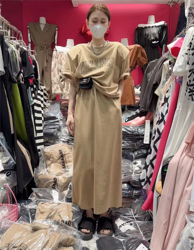 [pepper] loose shoulder pad Top + loose comfortable skirt suit 662\pcz