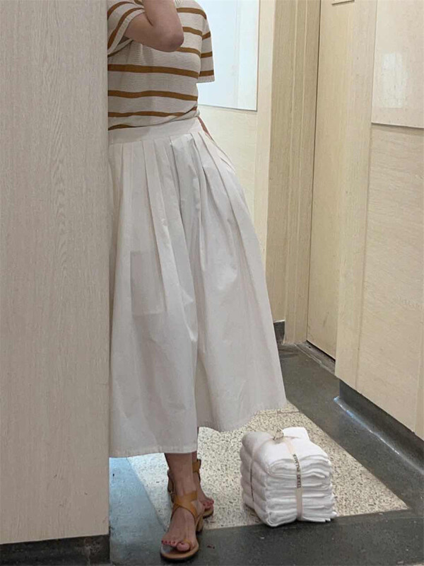 [next station] fashion stripe commuter versatile T-shirt 7116\zjy