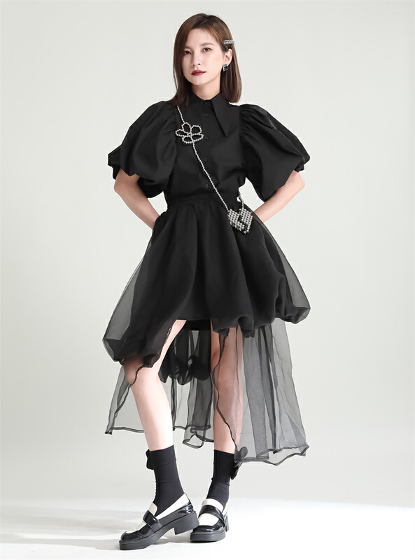 [z&c] design sense versatile mesh skirt 3193\lsw
