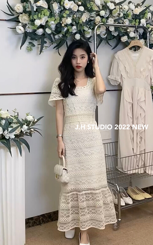 [JH] net red small fragrant lace dress (dress only) 41885\pcz