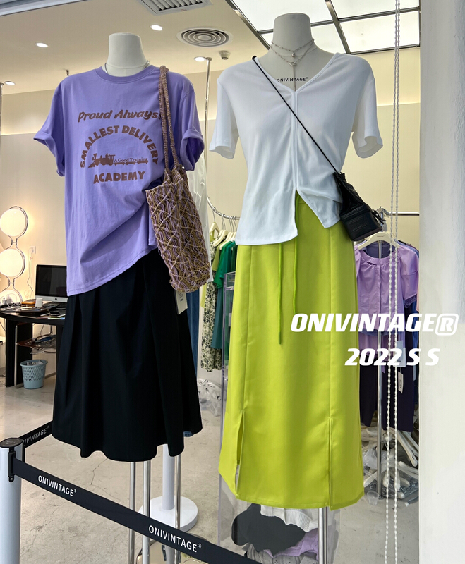 [onivinage Omni] drawstring slit versatile skirt uh22d5134\cqw
