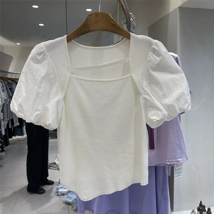 [Boran · Boran] square neck simple lady shirt 22n2059\lsw