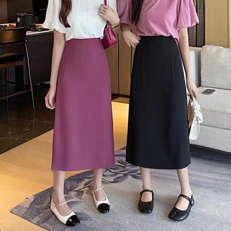 [Tongtong] solid color clean version comfortable skirt 8277\hjy