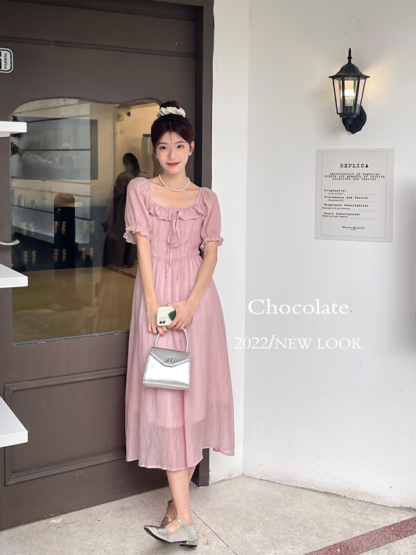 [chocolate] Korean fashion loose simple dress 28095\ll