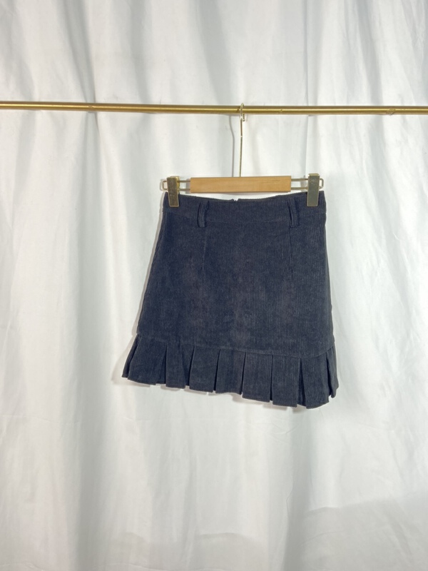 [Yi show shop] corduroy simple high waist skirt 1651\cl
