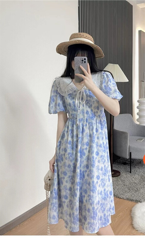 [clothing] lady sweet baby collar flower dress 999\pcz
