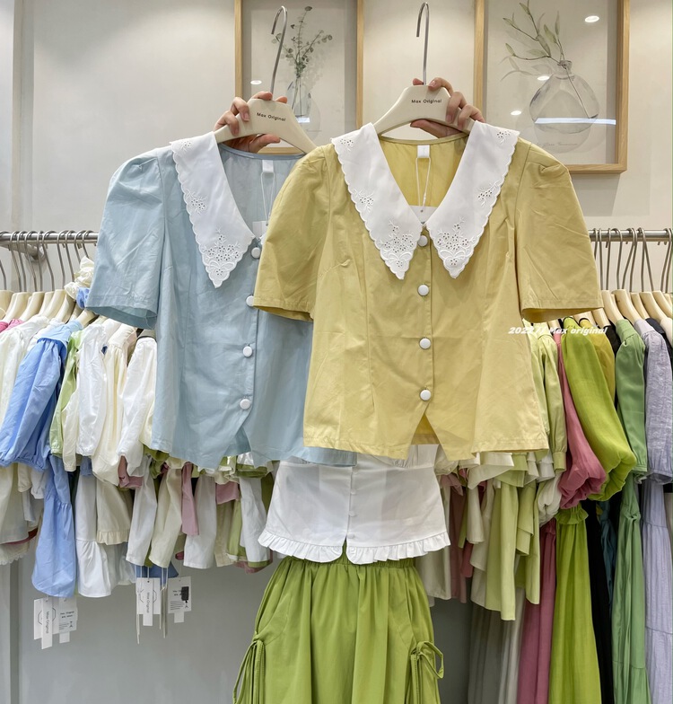 [Max original] fresh, simple and sweet shirt 98318\hbx