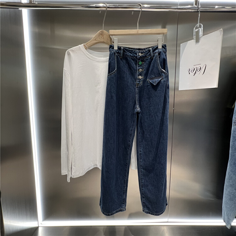 New year in early spring! [bobo1972] straight versatile baggy jeans (not including matching) 226118\xyj