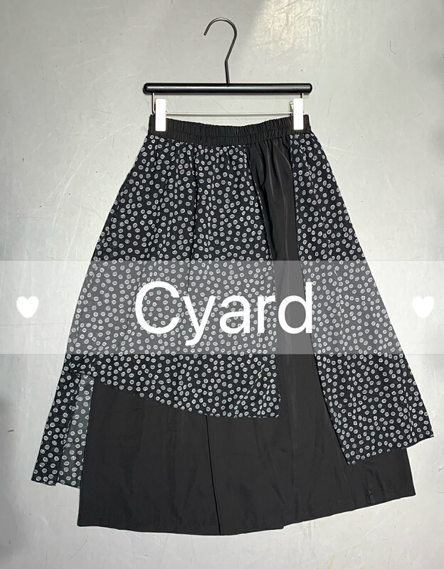 [cyard] light familiar patchwork skirt pants 90668\l