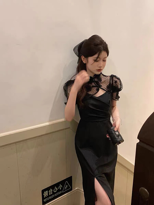 [are studio] design sense disc buckle waistcoat + sexy suspender dress set 81351\zxx
