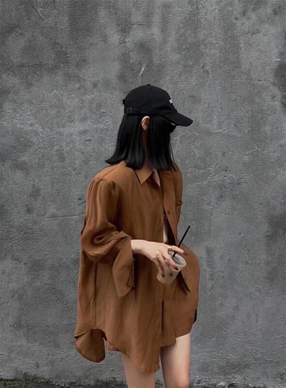 [Yan Zhen] loose and simple shirt + comfortable casual shorts two piece suit 68235\pcz