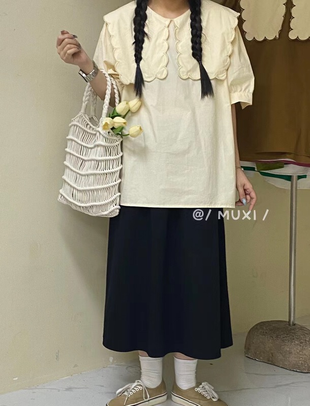 [bathing] slim loose color matching shirt 1231\l