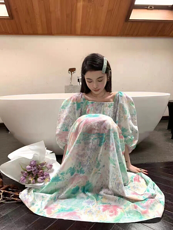 [lidada] heavy industry halo flower versatile dress 2051\hbx
