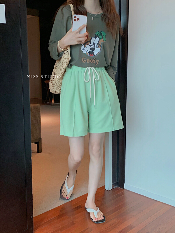 [miss miss home] Korean lace up casual shorts y8837