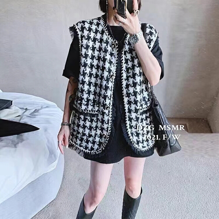 Original price 100.39! [GL] qianniage small fragrance temperament versatile vest 5817\xyy