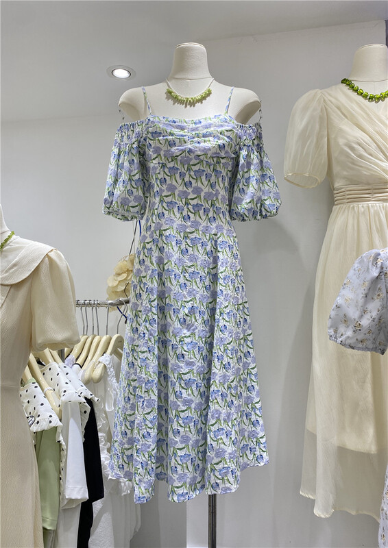 [u.me] Han Shu floral suspender dress 68001\hjy