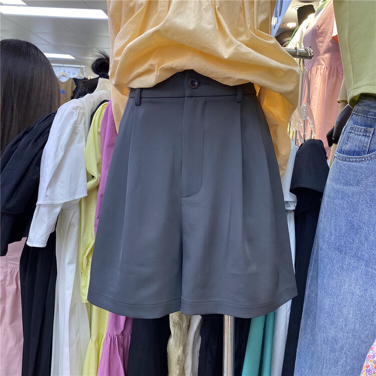 [cepar] Korean version high waist versatile suit casual shorts 7219\hjy