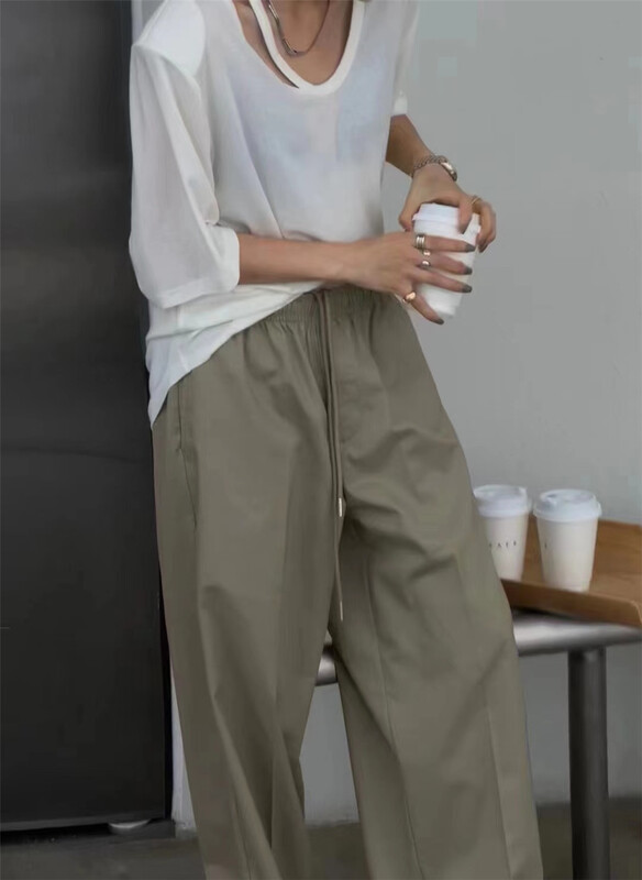 [Yan Zhen] straight relaxed casual pants 54644\pcz