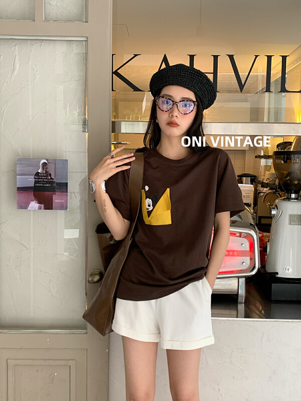 [onivinage oni] short sleeve T-shirt uh224t5245