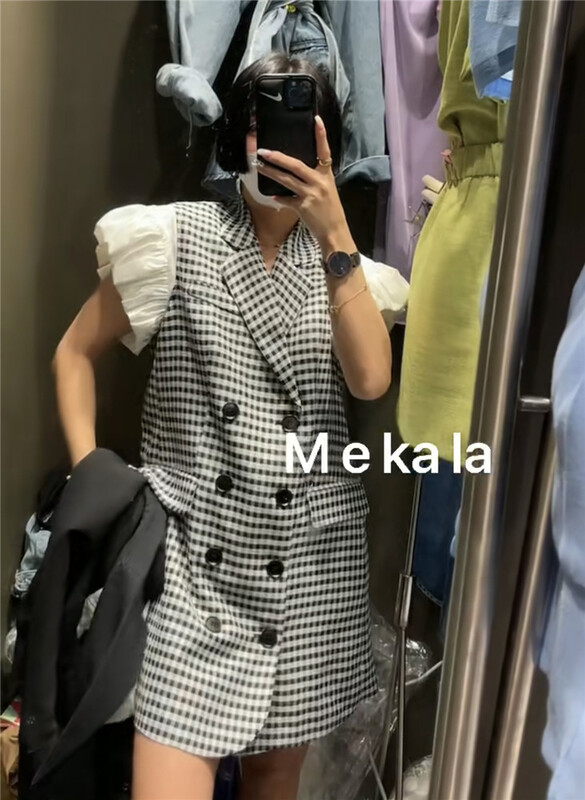[micala] double breasted dress 1019\pcz