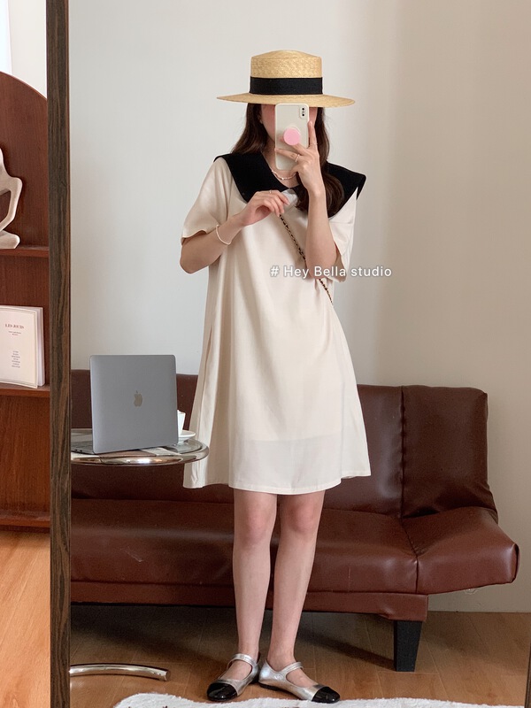 Original price 77.83! [hey Bella] color blocking fashion classic dress f1520\ll