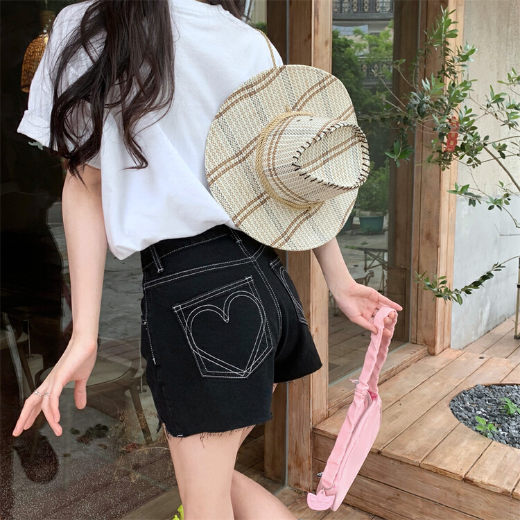 [ten. ten] Korean version ins pocket slim denim shorts 6828\wpl