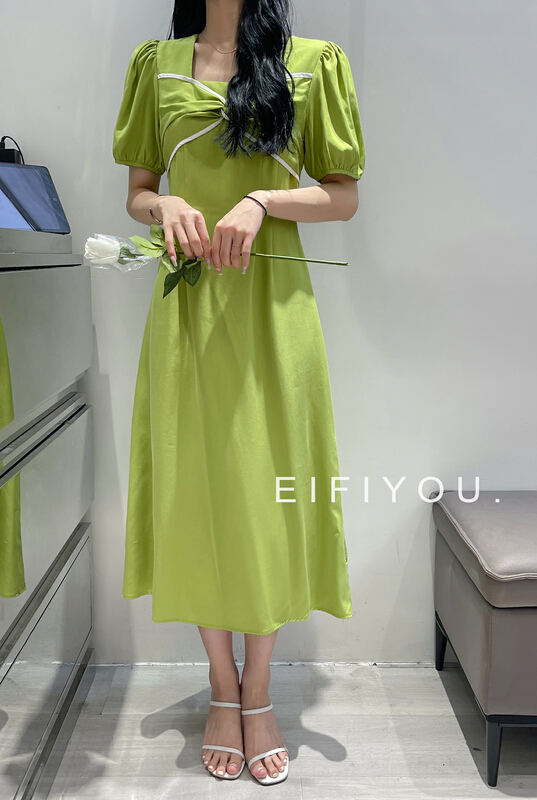 [EI fi you] French chest twist dress 5083\lsl