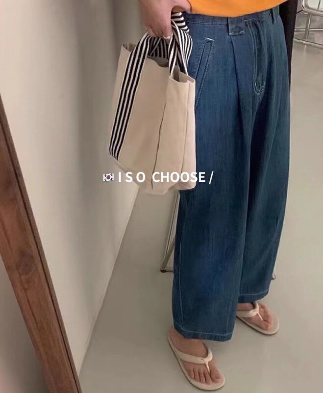 [ISO Korean] high waist versatile skinny stretch jeans 66239\hjy