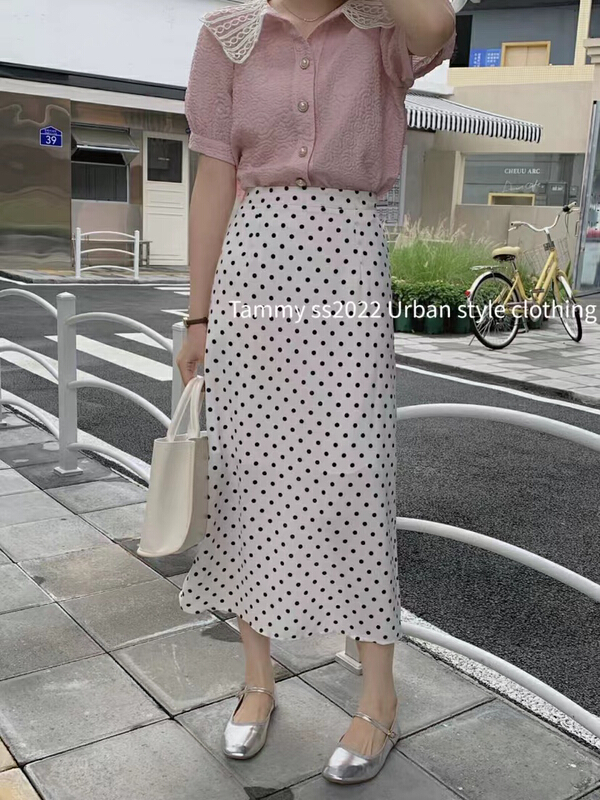 [Tammy] back split wavelet point urban style commuter skirt 82661\l
