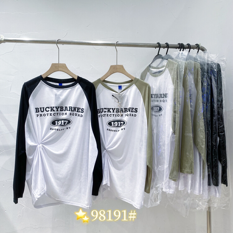 [ycnana] leisure simple letter 1917 long sleeve sunscreen shirt 98191\lsw