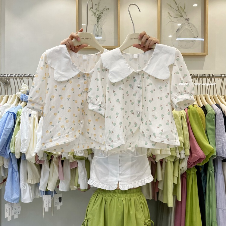 [Max original] fresh, simple and sweet shirt 98312\hbx