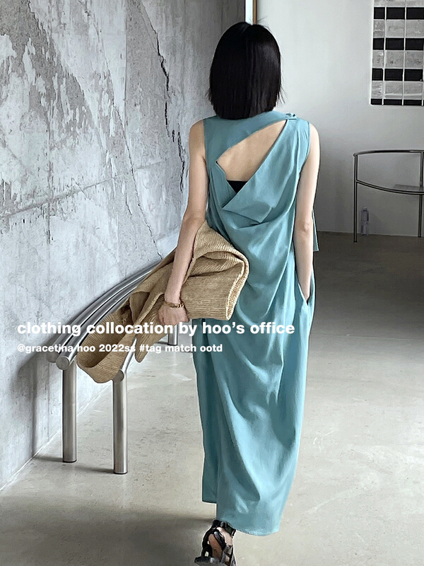 In early summer! [gracetina Hoo] simple net color bandage dress ly590\zxl