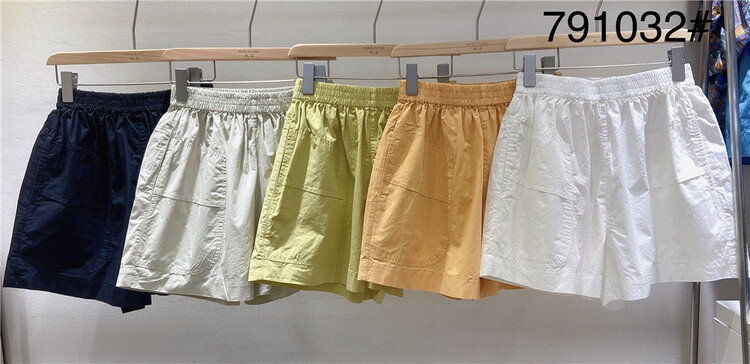 [ninestone nine stones] elastic waist clean comfortable casual shorts 791032\l