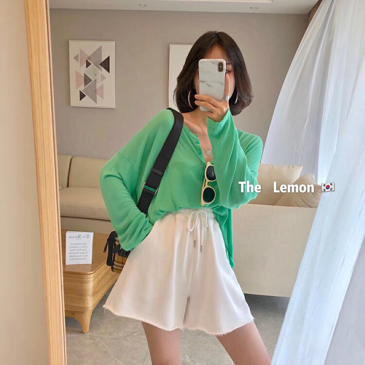 [lemon green tea] Korean version simple loose knit 99-011\hjy