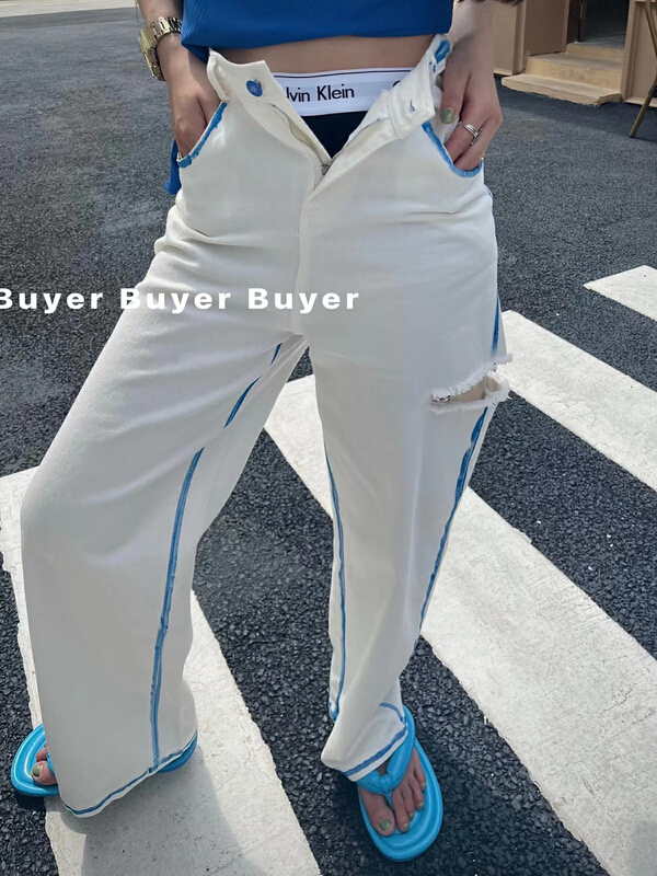 Original design! [buyer] cut hand-painted dyed jeans 0522\wtt