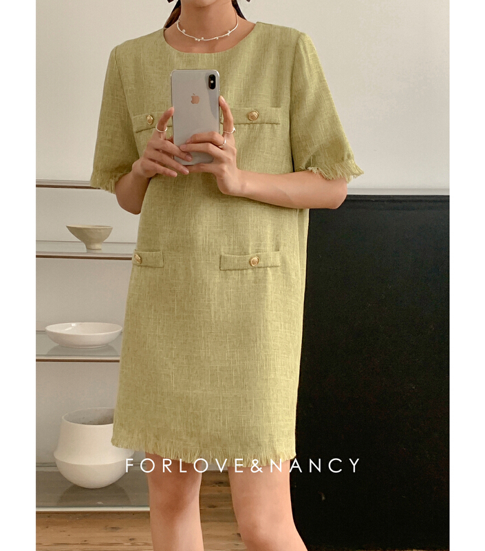 [FN] Korean style short sleeve dress lb2lb4419n\cqw