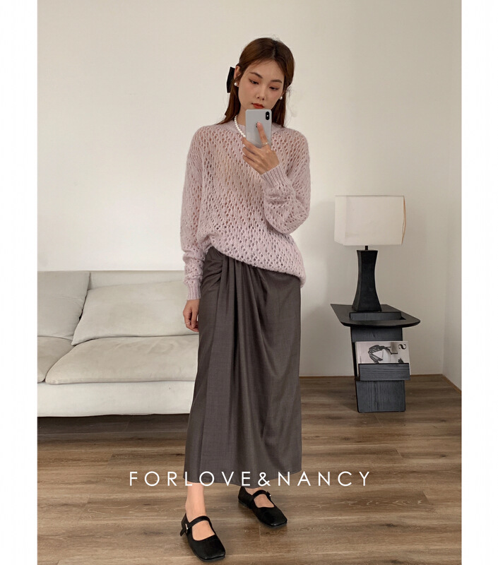 [FN] Korean pleated slim skirt lb2bb4055\cqw