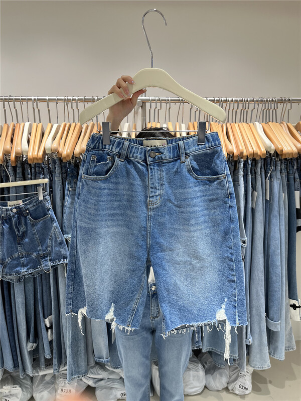 New year in early spring! [o not 1] simple and slim fashion denim shorts w275\lsw