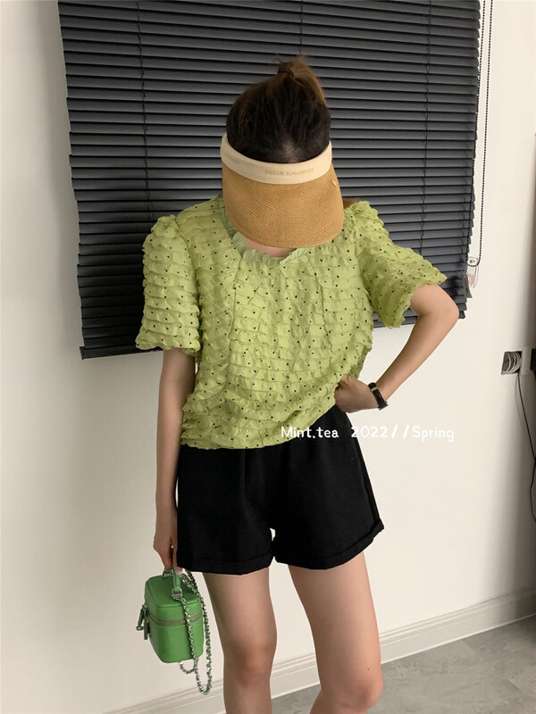 [mint tea] fashion dot pullover shirt 22967\zjy